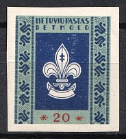 1946 20pf Detmold, Lithuania, Baltic DP Camp, Displaced Persons Camp (Rare, Proof)