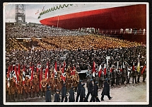 1933 The launching of the pocket battleship Admiral Scheer, Propaganda Card
