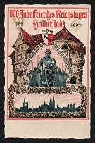 1943 '800th anniversary of the Congress of Galberstadt', Propaganda Postcard, Third Reich Nazi Germany