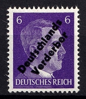 1945 6pf Meissen, Germany Local Post (Mi. 32 az, Smooth Gum, CV $130, MNH)