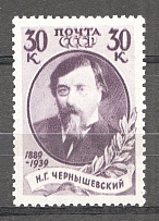 1939 USSR Anniversary of the Death of Chernyshevsky (DOUBLE Print, Print Error)