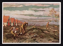 1940 (18 May) 'We Help the Comrades with Settlement Building', Swastika, German Propaganda Postcard from Neumarkt to Regensburg
