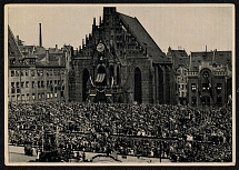 1933 The Festival Grandstand in front of the Frauenkirche NSDAP, Propaganda Card