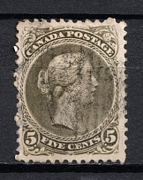 1868-90 5c Canada, British Colonies (Canceled, CV £90)