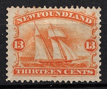 1865-70 13c Newfoundland, Canada (SG 29, CV $160)