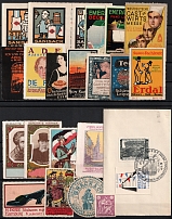 Germany, Europe & Overseas, Stock of Cinderellas, Non-Postal Stamps, Labels, Advertising, Charity, Propaganda (#201A)