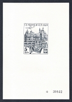 1967 Czechoslovakia, Souvenir Sheet in Black