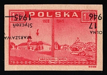 1946 1,5zl Republic of Poland (Mi. 421, SHIFTED Overprint, INVERTED Overprint, Imperforate, MNH)