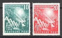 1949 Germany Federal Republic (CV $145, Full Set, MNH)
