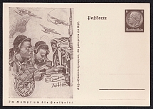 1941 The Radio Operator & Air Gunner's Badge, Third Reich, Germany, Postal Card