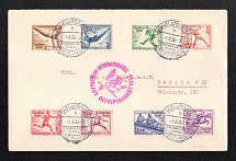 1936 Third Reich, Germany Cover, Airship 'Hindenburg', Olympic Flight Rhine - Main - Berlin (Special Cancellation)
