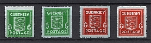 1942 Germany Occupation of Guernsey (Grey Paper Shades, Full Set, CV $140, MNH/MVLH)