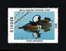 New Hampshire State Duck Stamps, United States Hunting Permit Stamps (CV $20, MNH)