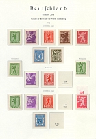 1945 Berlin and Brandenburg, Soviet Russian Zone of Occupation, Germany (Varieties of Perforations)
