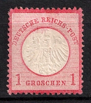 1872 1gr German Empire, Small Breast Plate, Germany (Mi. 4, CV $500)