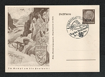 1941 NARVIK 1940, occupation of Alsace Special postmark Strassburg