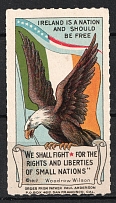 1917 'Ireland is a Nation and Shoud Be Free', 'For the Rights and Liberties of Small Nations', W. Wilson, San Francisco, United States, Propaganda