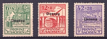 1946 Dessau, Germany Local Post (Mi. I - III, Unofficial Issue, Full Set, CV $20, MNH)