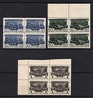 1945 3rd Anniversary of the Victory Moscow, Soviet Union USSR (Blocks of Four, Full Set, MNH)