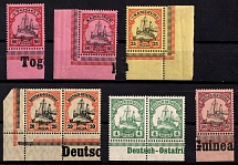 Germany, Small Group Stocks of German Colonies (Control Signs on Lower Margin)