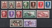 1943 Albania, German Occupation, Germany (Mi. 1 - 14, Full Set, Signed, CV $420, MNH)