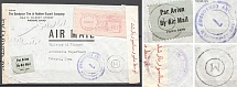 USA WWII 1943 Iran, international Air Letter, Censorship