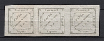 1879 2k Ryazan Zemstvo, Russia (Schmidt #24, Strip, CV $150+)