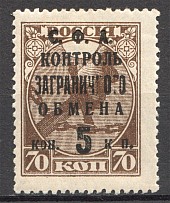 1932-33 USSR Trading Tax Stamp (Missing `O` on `KOP`)