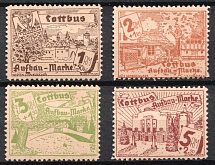 1946 Cottbus, Germany Local Post (Mi. 21 w - 24 w, Full Set, CV $40)