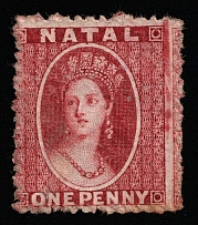 1862 1p Natal, Africa, British Colonies (SG 15, CV $250)