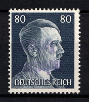 1945 80pf Meissen, Local Post, Germany (INVERTED Overprint, Print Error, Mi. 20, Signed)