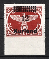 1945 12pf Kurland, German Occupation, Germany (Mi. 4 B y, Signed, CV $20, MNH)
