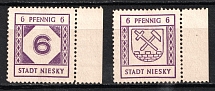 1945 Niesky, Local Post, Germany (Mi. 5 - 6, CV $250)
