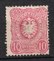 1880-1885 10pf German Empire, Germany (Mi. 41 I ab, CV $30)