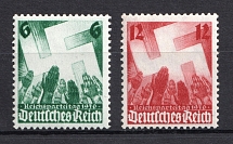 1936 Third Reich, Germany (Full Set, CV $20, MNH)