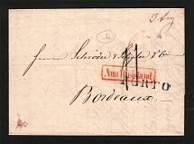 1856 Cover Moscow to Bordeaux France (Dobin 3.05 - R4, Dobin 8.03 - R5)