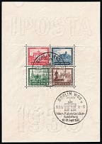1930 Weimar Republic, Germany, Souvenir Sheet 'IPOSTA' (Mi. Bl. 1, Special Cancellation 'BERLIN W62 IPOSTA',, CV $2,600)