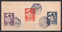 1933 Katschberg, Austria, Private Issue, Souvenir Sheet (Full Set, Margins, Canceled)
