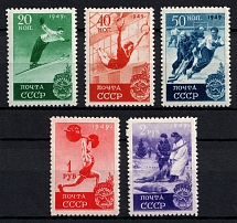 1949 Sport in the USSR, Soviet Union, USSR, Russia (Full Set, MNH)