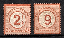 1874 German Empire, Germany (Mi. 29 - 30, Full Set, Signed, CV $220)