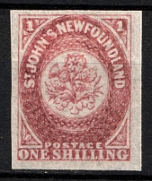1862-64 1sh Newfoundland, Canada (SG 23, CV $65)
