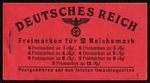 1941 Complete Booklet with stamps of Third Reich, Germany, Excellent Condition (Mi. MH 49.2, CV $290)