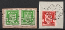 1941-42 Jersey, German Occupation, Germany (Mi. 1 - 2, Canceled, CV $40)