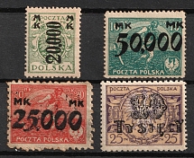 1923-24 Poland (Fi. 167 II, 169 I, 170 II, 171, CV $50)