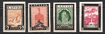 1933 Latvia, Airmail (Imperforate, Full Set, CV $90)