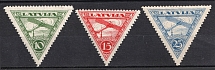 1928 Latvia, Airmail (Full Set, CV $30)