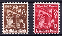 1935 Third Reich, Germany (Mi. 598 - 599, Full Set, CV $20, MNH)