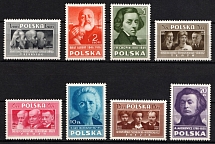 1948 Republic of Poland (Fi. A 429 - A 436, Mi. A 486 - H 486, Full Set, CV $160, MNH)
