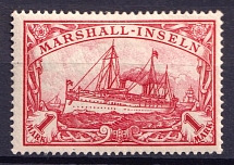 1901 1m Marshall Islands, German Colonies, Kaiser’s Yacht, Germany (Mi. 22)