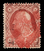 1857-61 3c United States (Sc 26, Canceled)